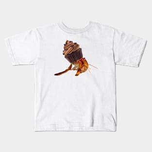 Hermit Crab Cupcake Shell Kids T-Shirt